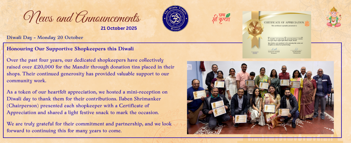 Honouring Our Shopkeepers this Diwali