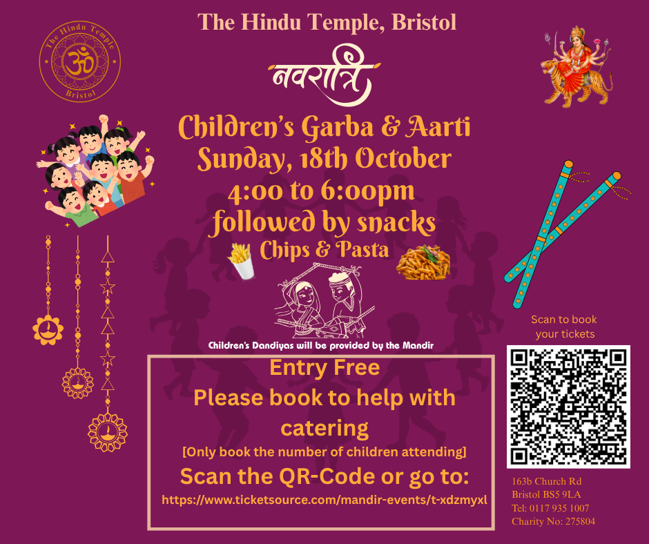 Children's Garba - Sunday 18th October